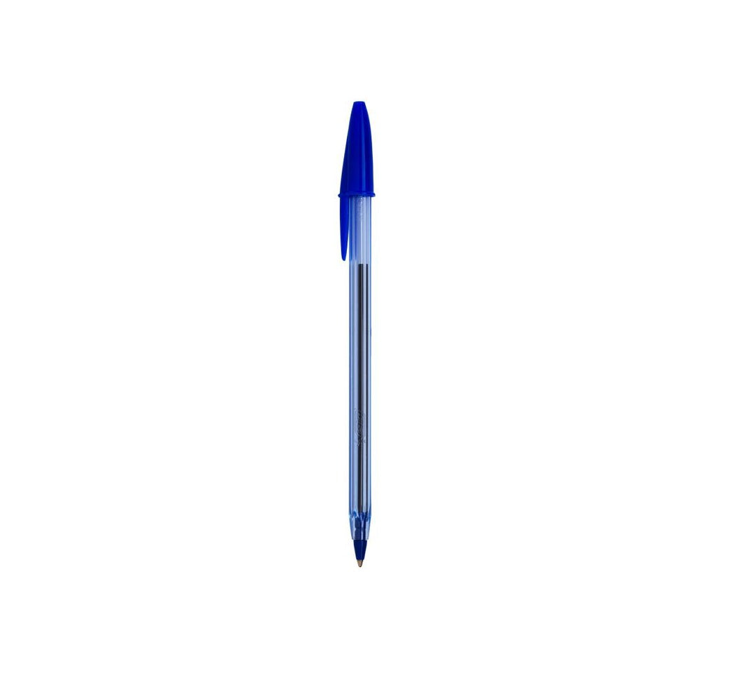 Ball point pen blue.