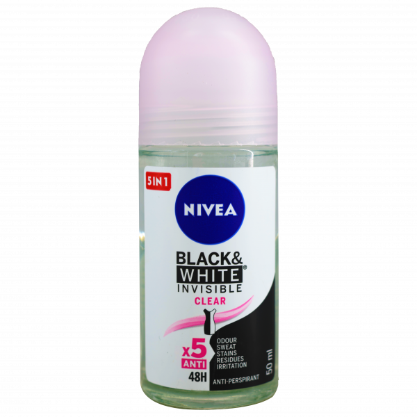 Nivea Black & White Invisible Clear antiperspirant 50 ml