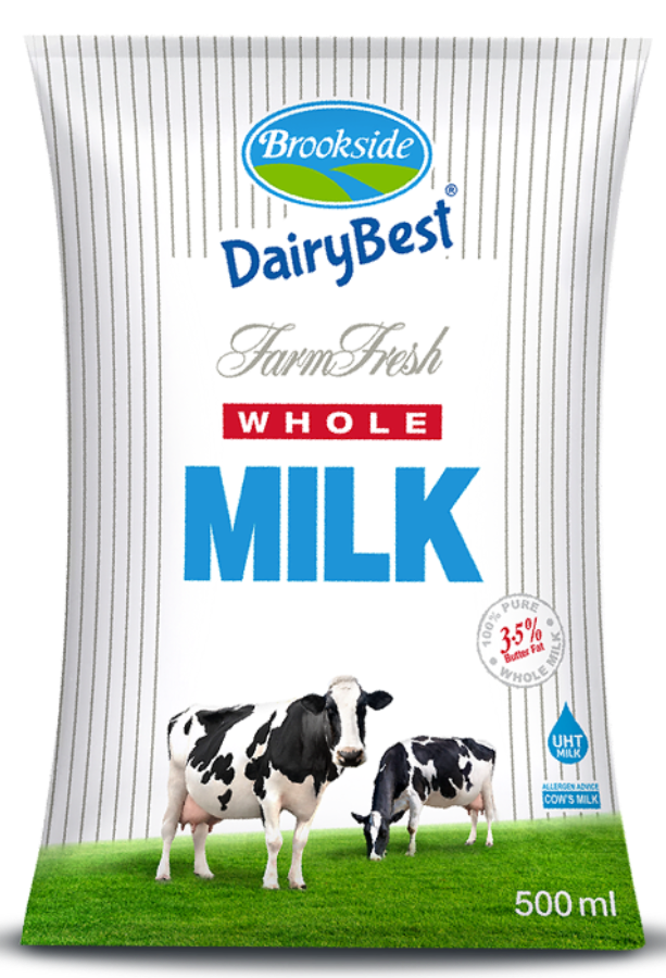 Brookside Farm Fresh Whole Milk 500ml